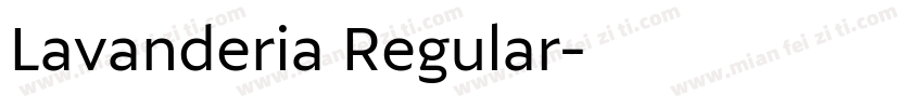 Lavanderia Regular字体转换